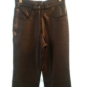 Lamb skin leather pant
